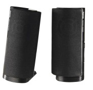 Hama Altavoces de Sobremesa - Cable de 115cm - Frecuencia hasta 20GHz - Jack 3.5mm - USB-A - 7x 6.7x14.5cm - Color Negro