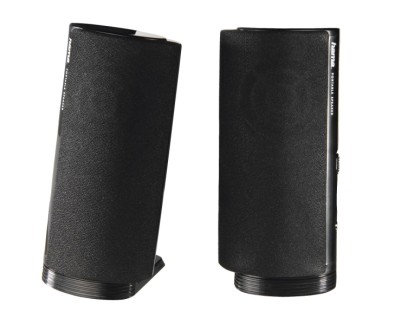Hama Altavoces de Sobremesa - Cable de 115cm - Frecuencia hasta 20GHz - Jack 3.5mm - USB-A - 7x 6.7x14.5cm - Color Negro