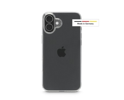 Hama Always Clear Funda para iPhone 17 - Antideslizante - Poliuretano Termoplastico - Bordes Elevados - Color Transparente