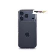 Hama Always Clear Funda para iPhone 17 Pro - Antideslizante - Especial Antiamarilleo - Poliuretano Termoplastico - Bordes Elevados - Color Transparente