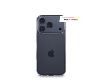 Hama Always Clear Funda para iPhone 17 Pro - Antideslizante - Especial Antiamarilleo - Poliuretano Termoplastico - Bordes Elevados - Color Transparente