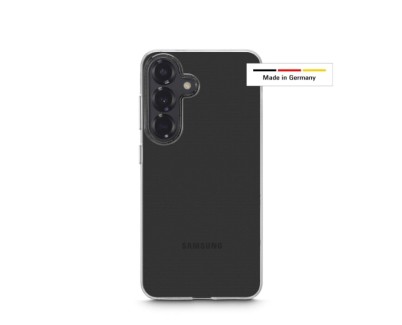 Hama Always Clear Funda para Samsung Galaxy S25 - Antideslizante - Especial Antiamarilleo - Poliuretano Termoplastico - Bordes Elevados - Color Transparente