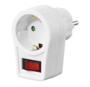 Hama Apatador de Enchufe con Interruptor - Potencia Maxima 3680W - Color Blanco