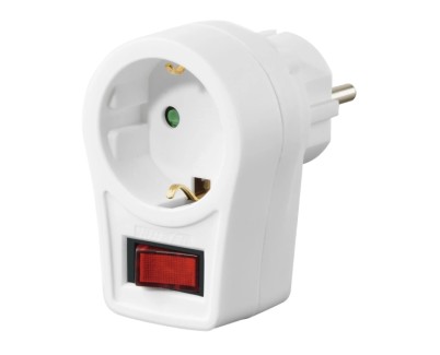 Hama Apatador de Enchufe con Interruptor - Potencia Maxima 3680W - Color Blanco