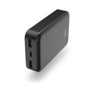 Hama Bateria Externa Powerbank 10000mAh - Polimero de Litio - USB-C - USB-A - Carga Rapida - 2 Conexiones de Salida - Indicador LED de Carga - 25x104.5x65.5mm - Color Gris