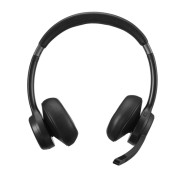 Hama BT700 Auriculares con Microfono Omnidireccional Flexible - Bluetooth - Diadema Ajustable - Rango 10m - Carga por USB-C - Color Negro