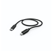 Hama Cable USB-C a Lightning - Longitud 0.75m - Velocidad hasta 480Mbps - Blindado - Color Negro
