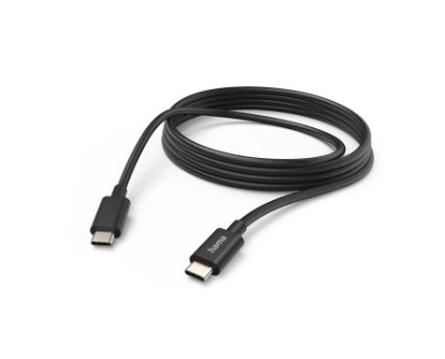 Hama Cable USB-C - Longitud 1m - USB-C a USB-C - 480 Mbit/s - 60W - Color Negro