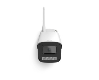 Hama Camara de Vigilancia Exterior con Microfono y Altavoz - Vision Nocturna - Cable 1.8m - Asistente de Voz - WiFi - 2.4GHz - Full HD - Color Blanco