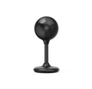 Hama Camara de Vigilancia Inteligente con Microfono - Vision Nocturna - Cable 1m - Luz LED - Ideal para Mascotas - Asistente de Voz - WiFi - 2.4GHz - Full HD - Color Negro