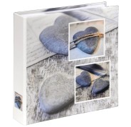 Hama Catania Album de Fotos - Capacidad para 200 Fotos 10x15cm - Insercion Lateral - Tapa Plastificada - 22.5x22cm - Color Gris