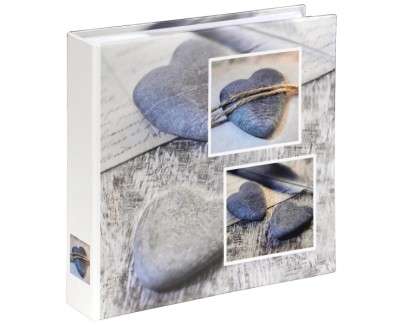 Hama Catania Album de Fotos - Capacidad para 200 Fotos 10x15cm - Insercion Lateral - Tapa Plastificada - 22.5x22cm - Color Gris