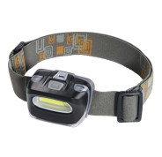 Hama Cob 110 Linterna Frontal LED - Cinta para la Cabeza - 110 Lumenes - Funciona con 3 Pilas AAA - 5.8x4.3x3.9cm - Color Negro