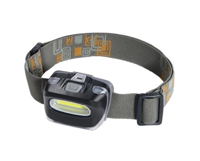 Hama Cob 110 Linterna Frontal LED - Cinta para la Cabeza - 110 Lumenes - Funciona con 3 Pilas AAA - 5.8x4.3x3.9cm - Color Negro