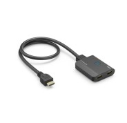 Hama Divisor HDMI 4K - 1 Entrada - 2 Salidas - Indicador LED - 6.55x1.6x5.55cm - Color Negro