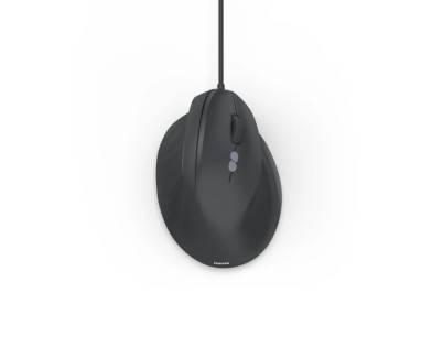 Hama ECM-500R Raton Optico Vertical para Diestros 1800dpi - Cable 180cm - Ergonomico - 7 Botones - Silencioso - 7.1x8.6x11.5cm - Color Negro
