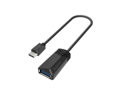 Hama Essential Adaptador USB - USB-C Macho - USB-A Macho - 5 Gbit/s - Color Negro