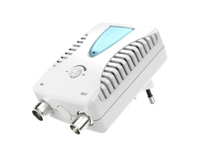 Hama Essential Amplificador de Cable de Banda Ancha - Catv - Amplificacion 22dB - Atenuacion 13dB - Color Blanco