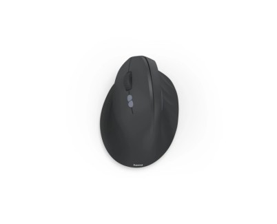 Hama EWM-500L Raton Optico Inalambrico para Zurdos 1600dpi - Ergonomico - 7 Botones - Rango 10m - USB-A RF 2.4GHz - 8.6x7.1x11.5cm - Color Negro