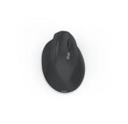 Hama EWM-500R Raton Optico Vertical Inalambrico para Diestros 1600dpi - Ergonomico - 7 Botones - Rango 10m - Silencioso - 7.1x8.6x11.5cm - Color Negro