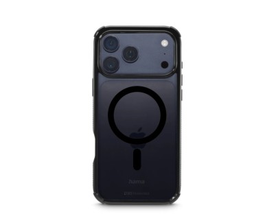 Hama Extreme Protect Funda para iPhone 17 Pro Max - Magnetico - Antideslizante - Policarbonato - Proteccion D3O - Bordes Elevados - Color Negro
