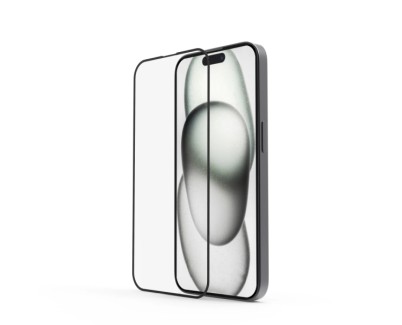 Hama Extreme Protect Protector de Pantalla para iPhone 15 - Vidrio Templado - Antihuellas - Grado de Dureza 10H - Proteccion D3O - Color Transparente