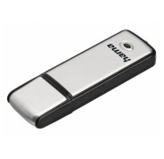 Hama Fancy Memoria Pendrive USB 2.0 con Tapa - 128GB de Capacidad - 15Mb/s de Transferencia - Aluminio Cepillado - 20x66x8mm - Color Negro y Plata