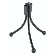Hama Flexi Tripode Mini para Camara con Rosca 1/4\" - Plegable - Altura Ajustable hasta 10cm - Peso Max 200g - Plastico - Color Negro