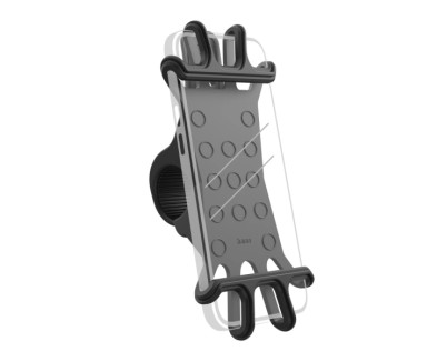 Hama Flexible Soporte de Bicicleta para Smartphone - Silicona Flexible - Peso Max 200kg - Ancho Dispositivo de 6 a 8cm - Universal - Manillares hasta 3.5cm - Color Negro