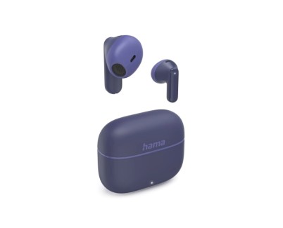 Hama Freedom Light II Auriculares con Microfono Omnidireccional - Bluetooth - Rango 10m - Asistente de Voz - Carga por USB-C - Color Azul