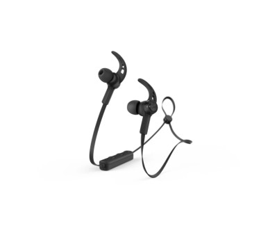 Hama Freedom Run II Auriculares Deportivos - Bluetooth - Radio 10m - Microfono Omnidireccional - Asistente de Voz - Carga por USB-C - Color Negro
