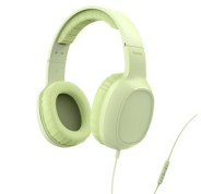 Hama Fun C Auriculares con Microfono Omnidireccional - Cable 1.2m - Diadema Ajustable - Almohadillas de Cuero - Color Verde