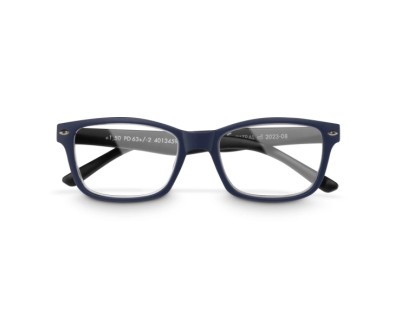 Hama Gafas de Lectura de +3.0 Dioptrias - Montura de Plastico Reciclado - Unisex - Color Azul y Negro