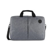 Hama Genua Maletin para Portatiles hasta 15.6\" - Poliester - Bandolera Ajustable - Bolsillo Frontal - 42.5x5x31cm - Color Gris