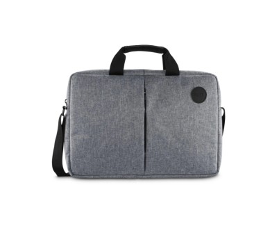 Hama Genua Maletin para Portatiles hasta 15.6\" - Poliester - Bandolera Ajustable - Bolsillo Frontal - 42.5x5x31cm - Color Gris
