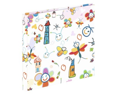 Hama Kritzelkratzel Album de Fotos - 30 Paginas Blancas - Tapa Plastificada - 18x18cm - Multicolor