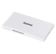 Hama Lector de Tarjetas - CompactFlash - Compatible con SD - Micro-SD - Conexion con USB-A - 90.3x9x50.3mm - Color Blanco