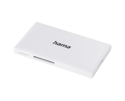 Hama Lector de Tarjetas - CompactFlash - Compatible con SD - Micro-SD - Conexion con USB-A - 90.3x9x50.3mm - Color Blanco