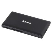 Hama Lector de Tarjetas - CompactFlash - Compatible con SD - Micro-SD - Conexion con USB-A - 90.3x9x50.3mm - Color Negro