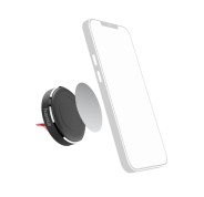 Hama Magnet Soporte de Coche para Smartphone - Magnetico - Pinza para Rejilla - Color Negro