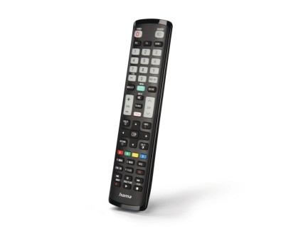 Hama Mando a Distancia para TV Samsung - Alcance 10m - 52 Botones - Acceso Directo a Plataformas de Streaming - 21.1x5.1x2.6cm - Color Negro
