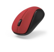 Hama Mw-300 V2 Raton Optico Inalambrico 1200dpi - 3 Botones - USB-A RF 2.4GHz - Silencioso - Uso Ambidiestro - Rango 10m - 5.8x3.7x10.3cm - Color Negro y Rojo