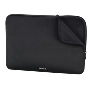 Hama Neopreno Funda para Portatiles hasta 15.6\" - Cierre con Cremallera - Forro Interior Suave - 42x2x29cm - Color Negro