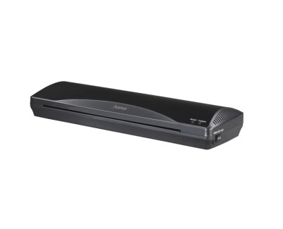 Hama Plastificadora A3 - Laminas hasta 0.6mm - Uso en Caliente y Frio - Velocidad Laminacion 250mm/min - Calentamiento en 4 Minutos - Boton de Liberacion - 44x14x6.5cm - Color Negro