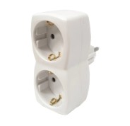 Hama Regleta de Pared con 2 Tomas Schuko - Potencia Maxima 3600W - Color Blanco