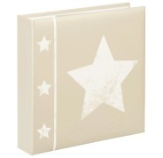 Hama Skies Album de Fotos - Capacidad para 200 Fotos 10x15cm - Insercion Lateral - Tapa Plastificada - 22.5x22cm - Color Beige