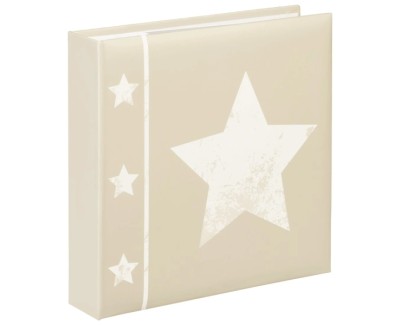 Hama Skies Album de Fotos - Capacidad para 200 Fotos 10x15cm - Insercion Lateral - Tapa Plastificada - 22.5x22cm - Color Beige