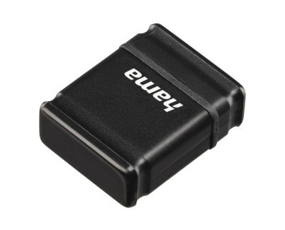 Hama Smartly Memoria Pendrive USB 2.0 con Tapa - 16GB de Capacidad - 10Mb/s de Transferencia - 21x15x6.5mm - Color Negro