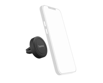 Hama Soporte de Coche para Smartphone - Magnetico - Pinza para Rejilla - Universal - Color Negro