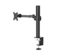 Hama Soporte de Mesa con Brazo Articulado para Monitor de 13 a 35\" - Capacidad 15kg - Inclinacion de 35º - Altura Ajustable - Permite Giro 180º - Acero - VESA 100x100 - 10x59x40.43cm - Color Negro
